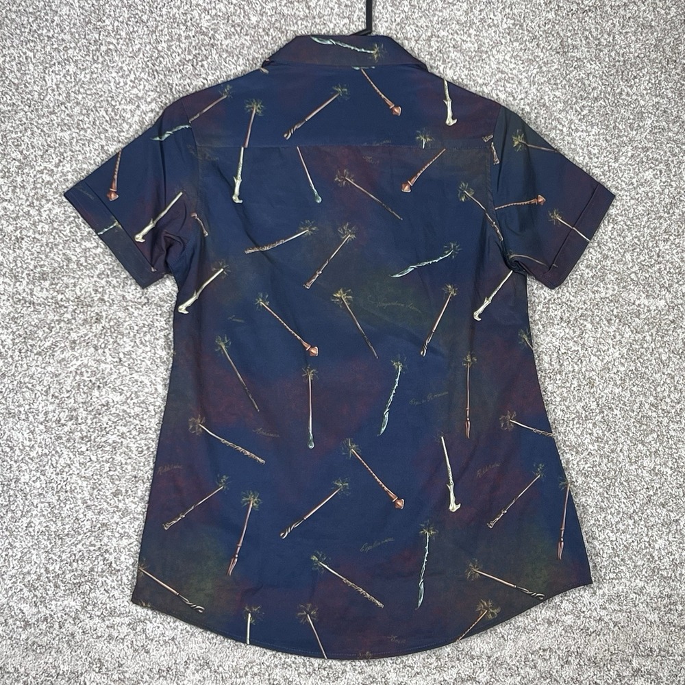 RSVLTS Harry Potter Women's Small Ollivanders Best Wizard Wands Short Sleeve NWT - Picture 2 of 8